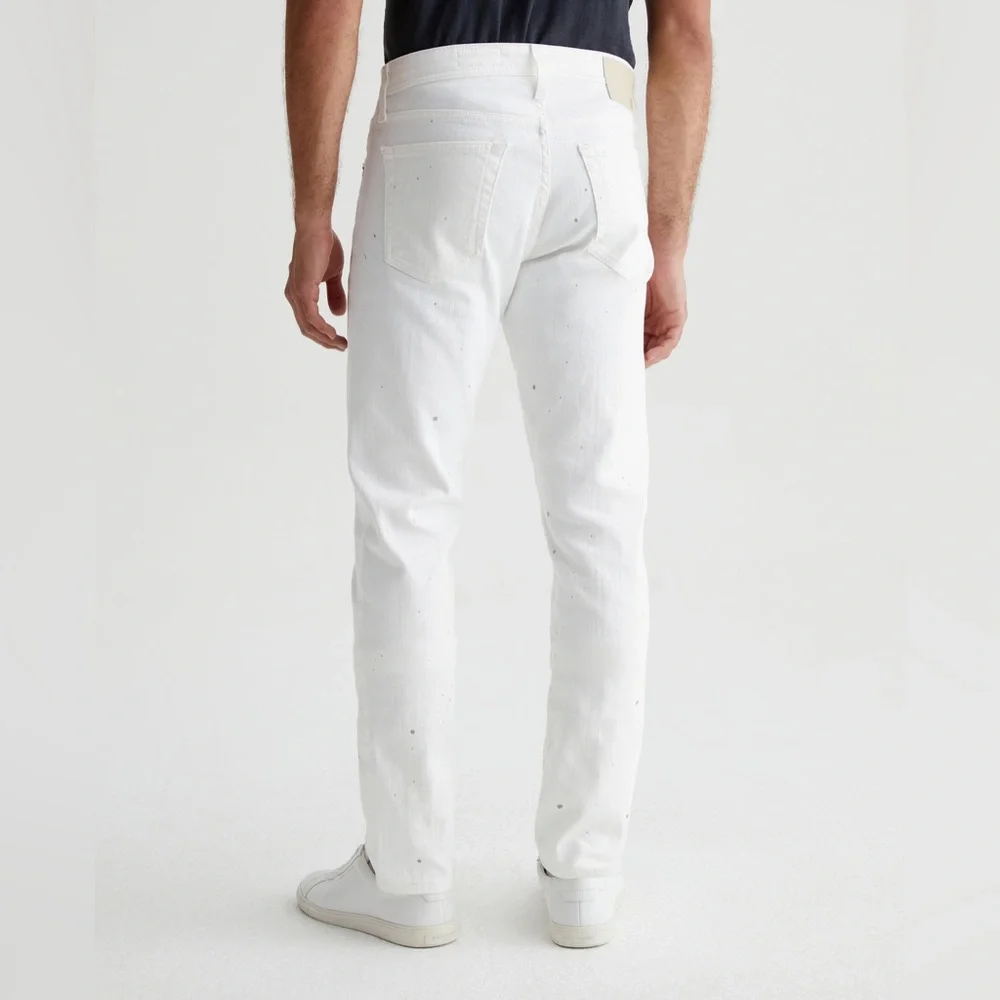 AG Adriano Goldschmied. White Tellis Modern Slim. Size 36. Short.